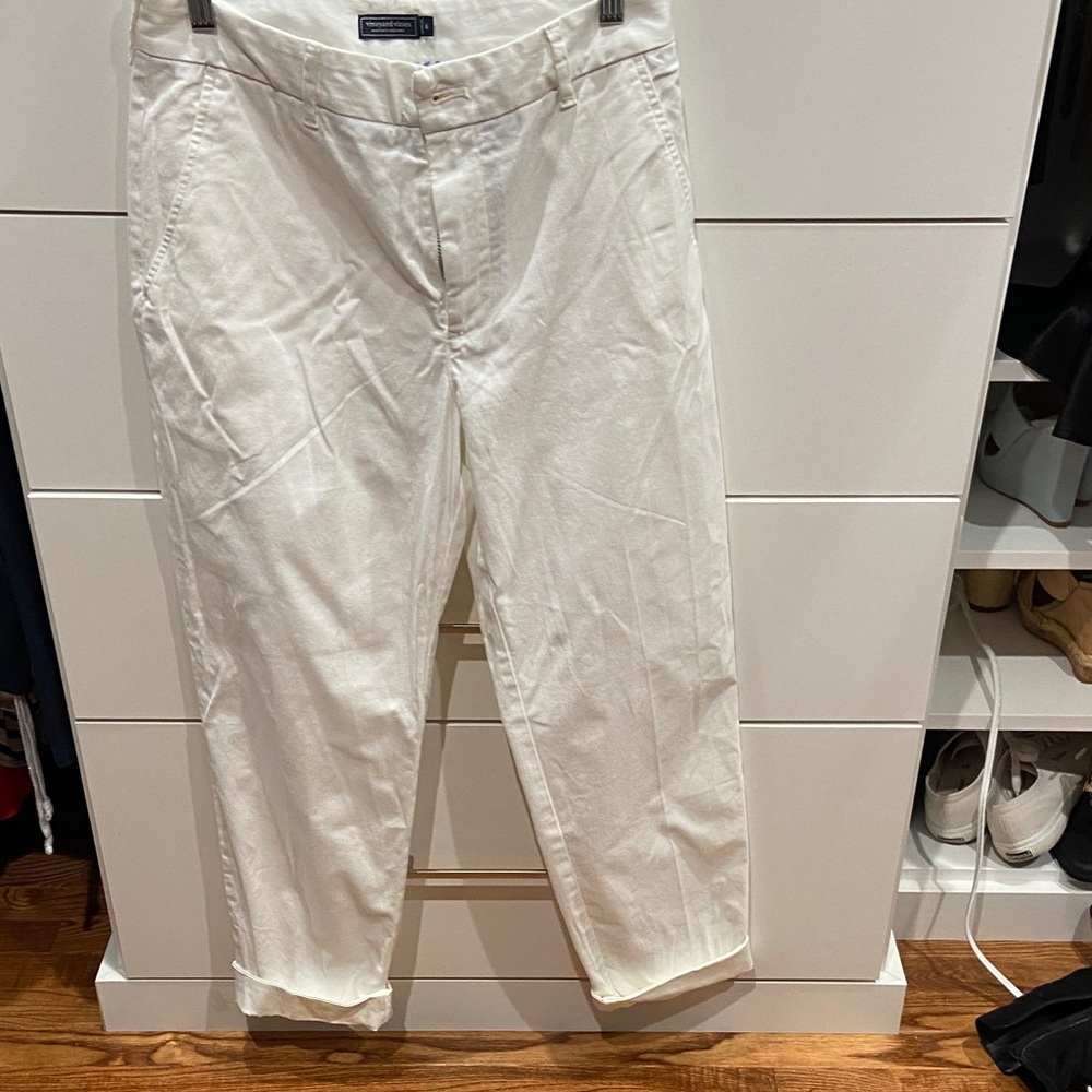 Vineyard Vines White Pants New WOT Shorts Size 6